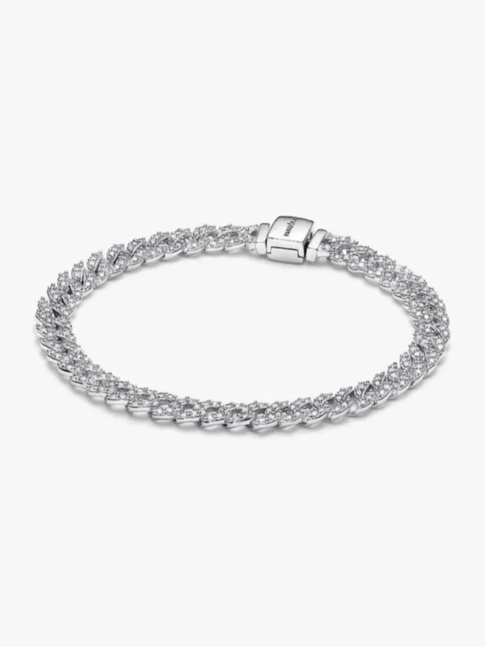 Pandora Silver Pavé Link Bracelet